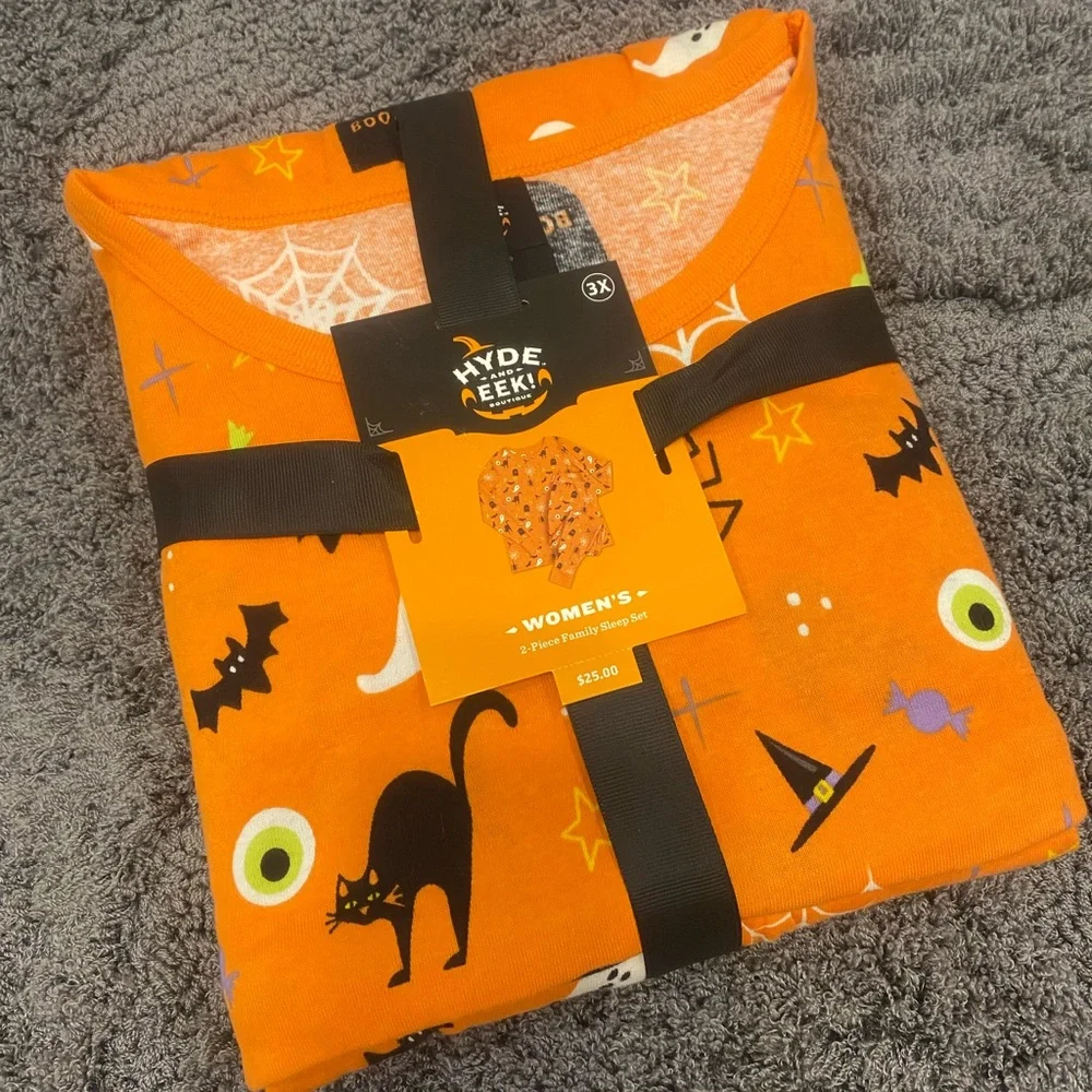 Women's Orange Halloween Pajama Set by Hyde & Eek!